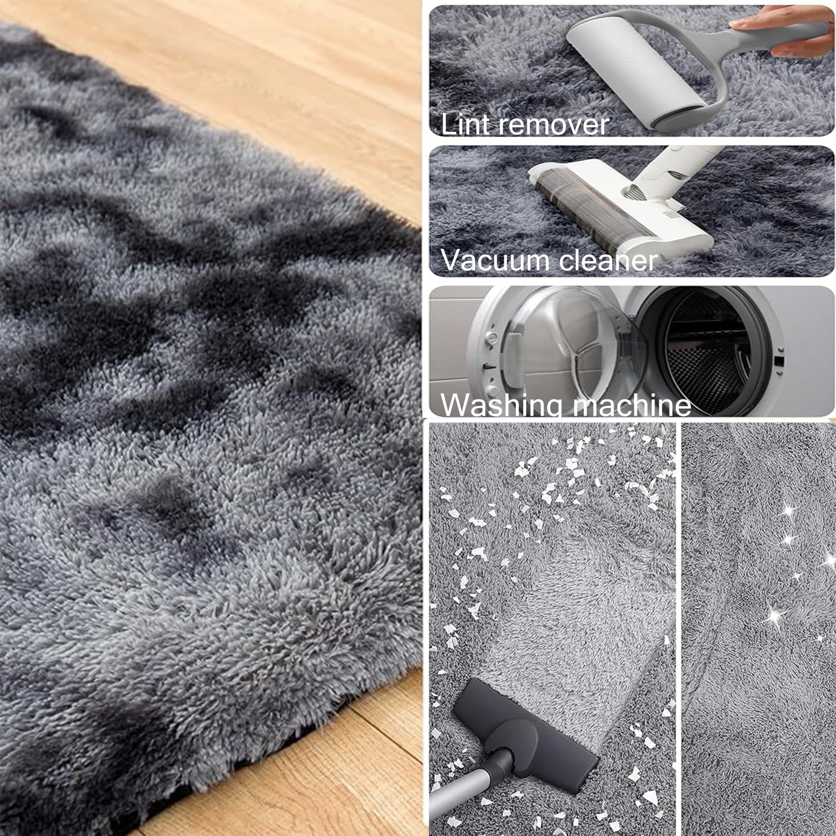 Tappeto Moderno Salotto 195 x 280 cm, Moderno, Lavabile, Super Morbido Pelliccia Sintetica, Grandi Dimensioni, per Soggiorno Soggiorno Moderno Tappeto Shaggy, Marrone
