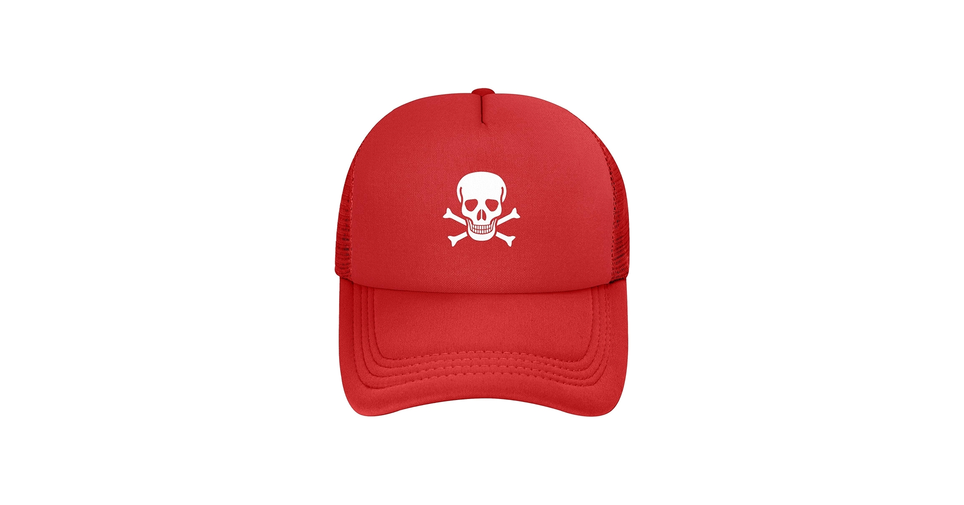 Crossbone Skull Head Unisex Trucker Hats Mesh Hats Sport