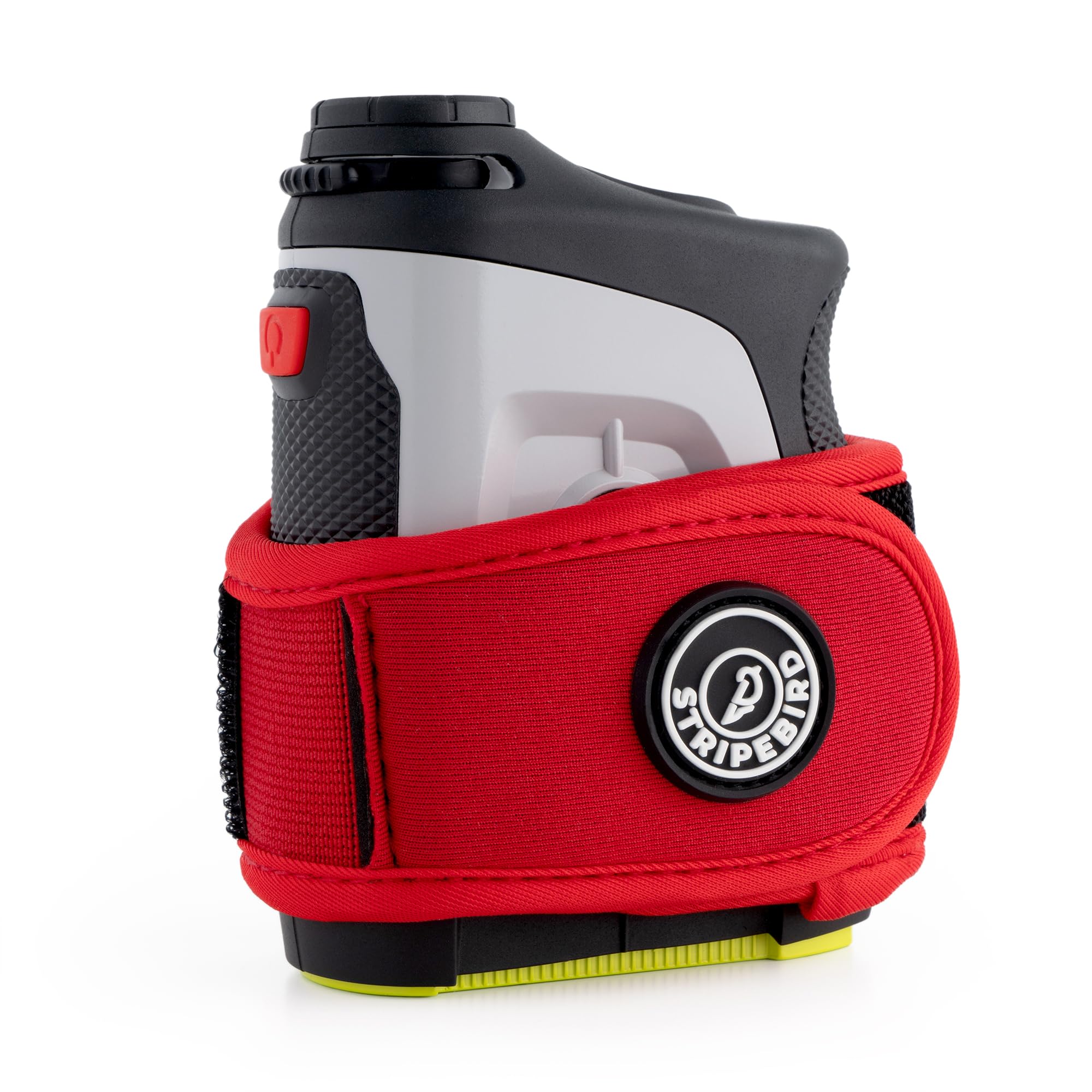 Stripebird - 2.0 Slim Golf Magnetic Rangefinder Wrap Mount (Form Fitting Strap - Red) - Easily Access Range Finder Device While You Golf - Buckle-Less Strap… — image 1