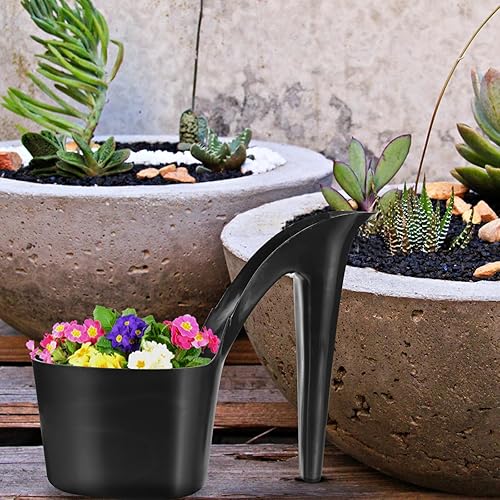 Miniatura 4 de TEHAUX Maceta, macetas de tacón alto para suculentas, maceta de tacón alto en forma de maceta, maceta de guardería, maceta de bonsái, maceta de