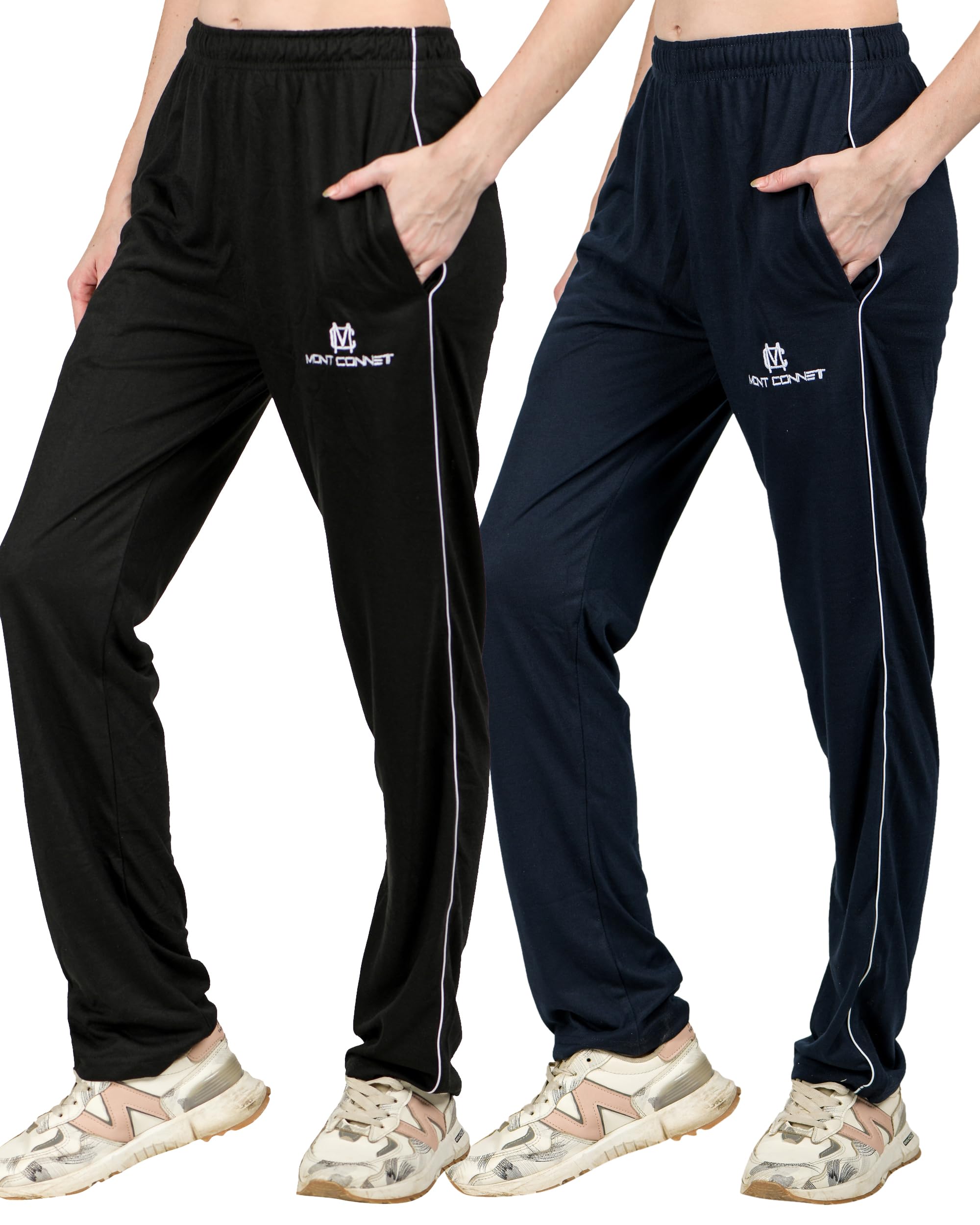 Womens Track Pant Lower Fully Stretchable Free Size Cotton Plain Payjama/Lounge Wear –Soft Cotton Night Wear, Gym Wear/Pyjama for Women(Pack of 2 Pcs)-image-25