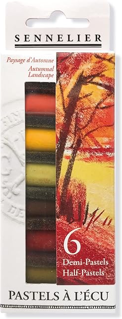 SENNELIER Half Pastel 6 Stick Set, Pigment, Autumn, Set of 6
