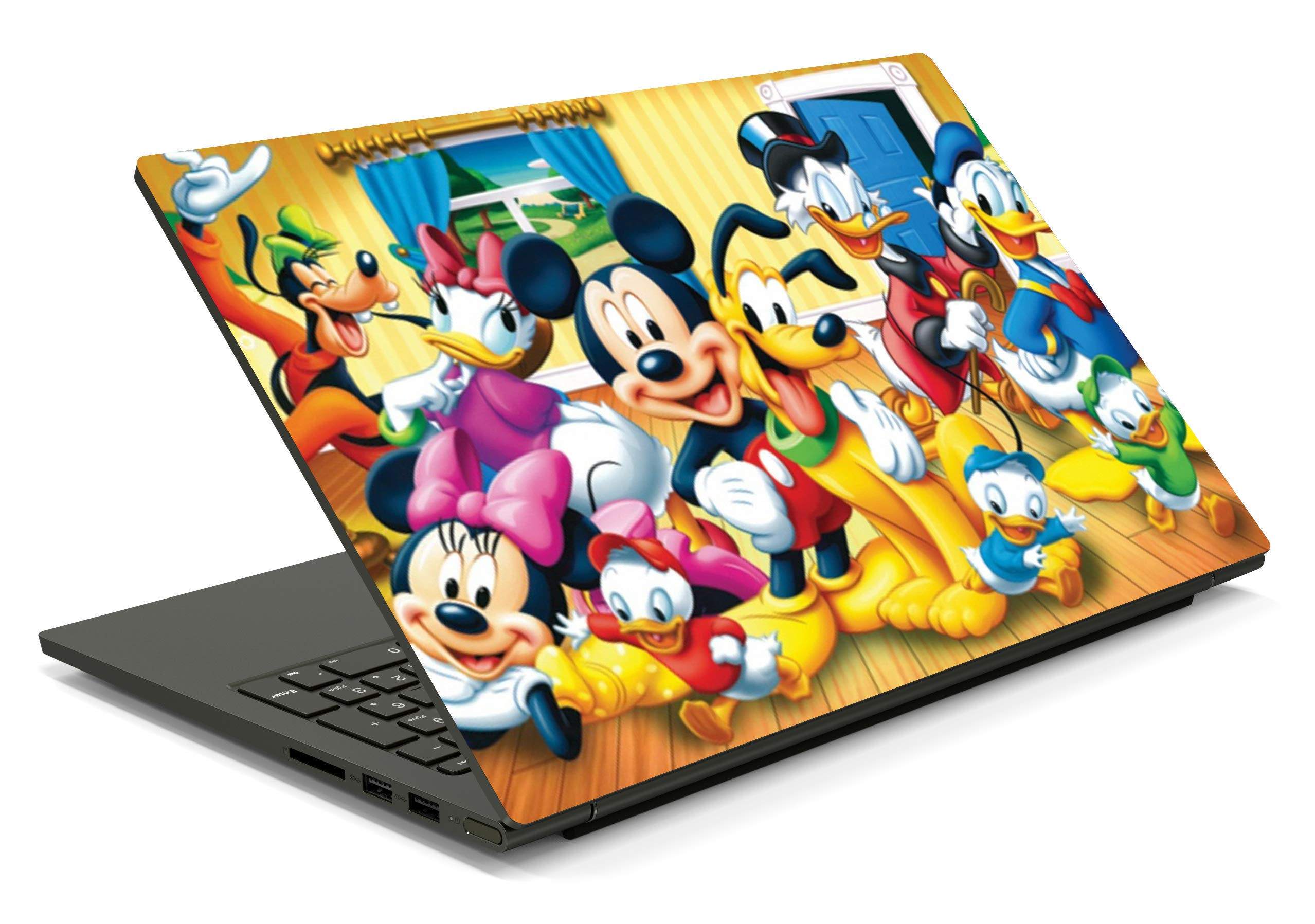 ISEE 360® Laptop Skin Cover Laminated Cartoon Charachter and Team Cartoon Stickers Girls Boys Kids Students Office Vinyl Printed Multicolored Floral Small HD Quality Sticker 15.6 Inches (B08NZGLZX6) Amazon Price History, Amazon Price Tracker