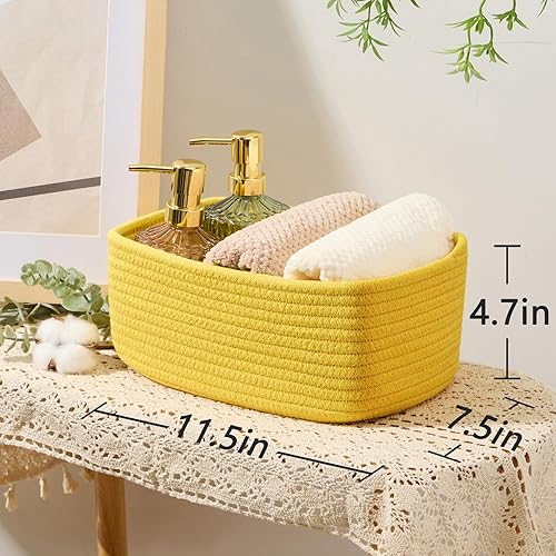 Miniatura 10 de MiniArk Cesta de almacenamiento para estantes  Cubo pequeño para organizador de estantes  Cesta suave para bebé  Cesta de juguetes  Cesta decorativa