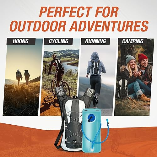 Miniatura 2 de Mochila de hidratación de grado militar, paquete de depósito de agua de 3 litros con tubo de flujo aislado, equipo táctico al aire libre para