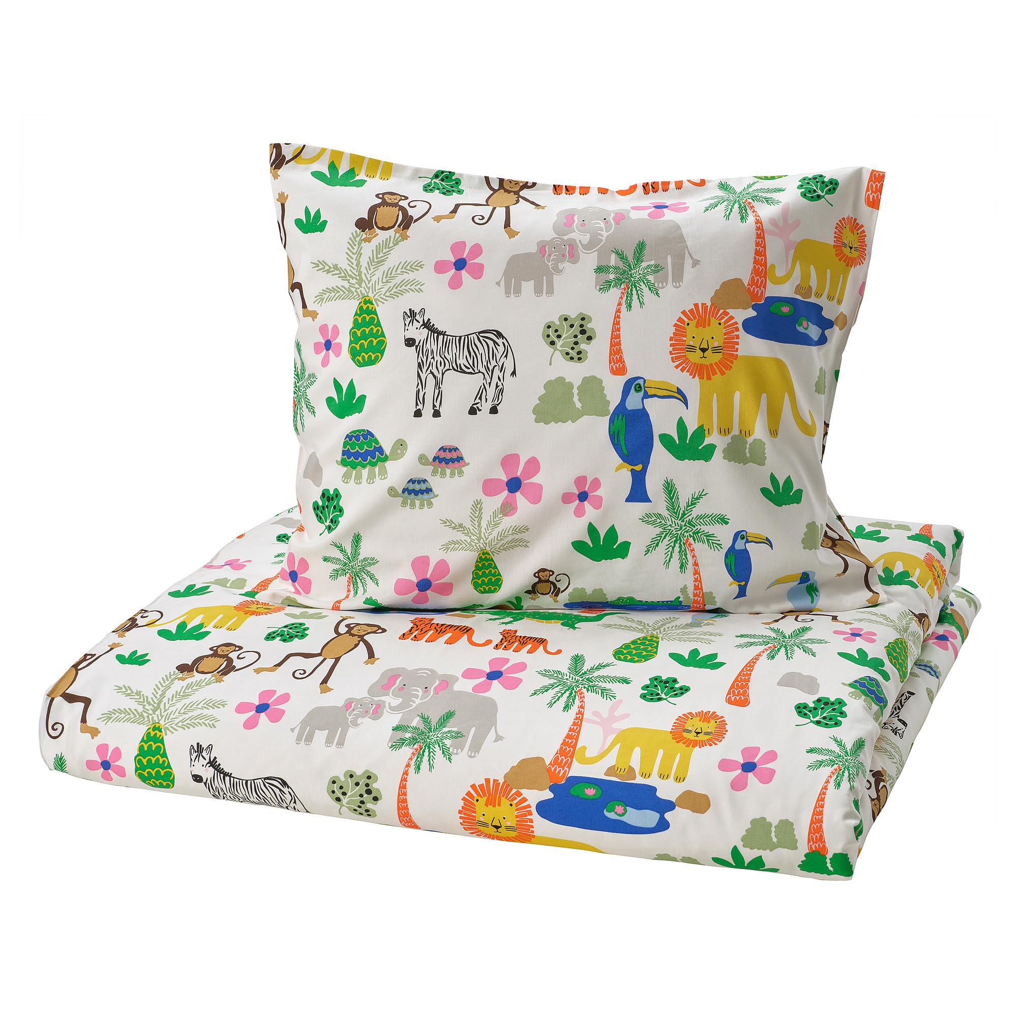 Housse de couette NATTHÄGER multicolore jungle pour transformer l'ambiance de votre chambre