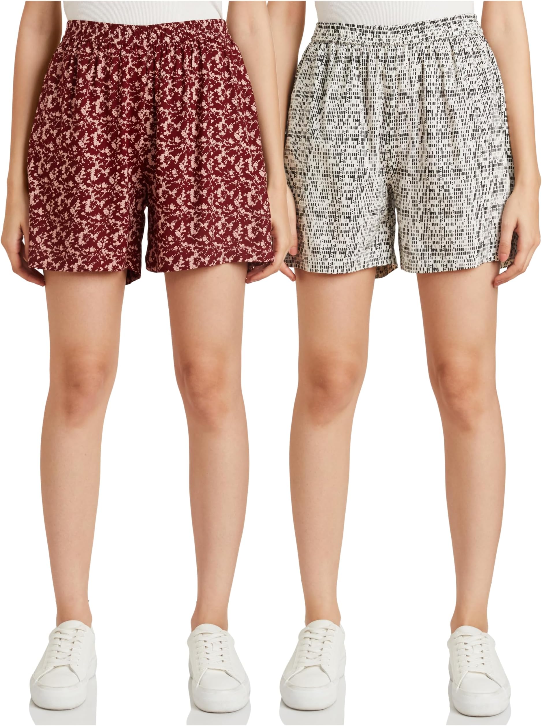 Women's Rayon Regular Fit Lounge Shorts (Available in Plus Sizes)