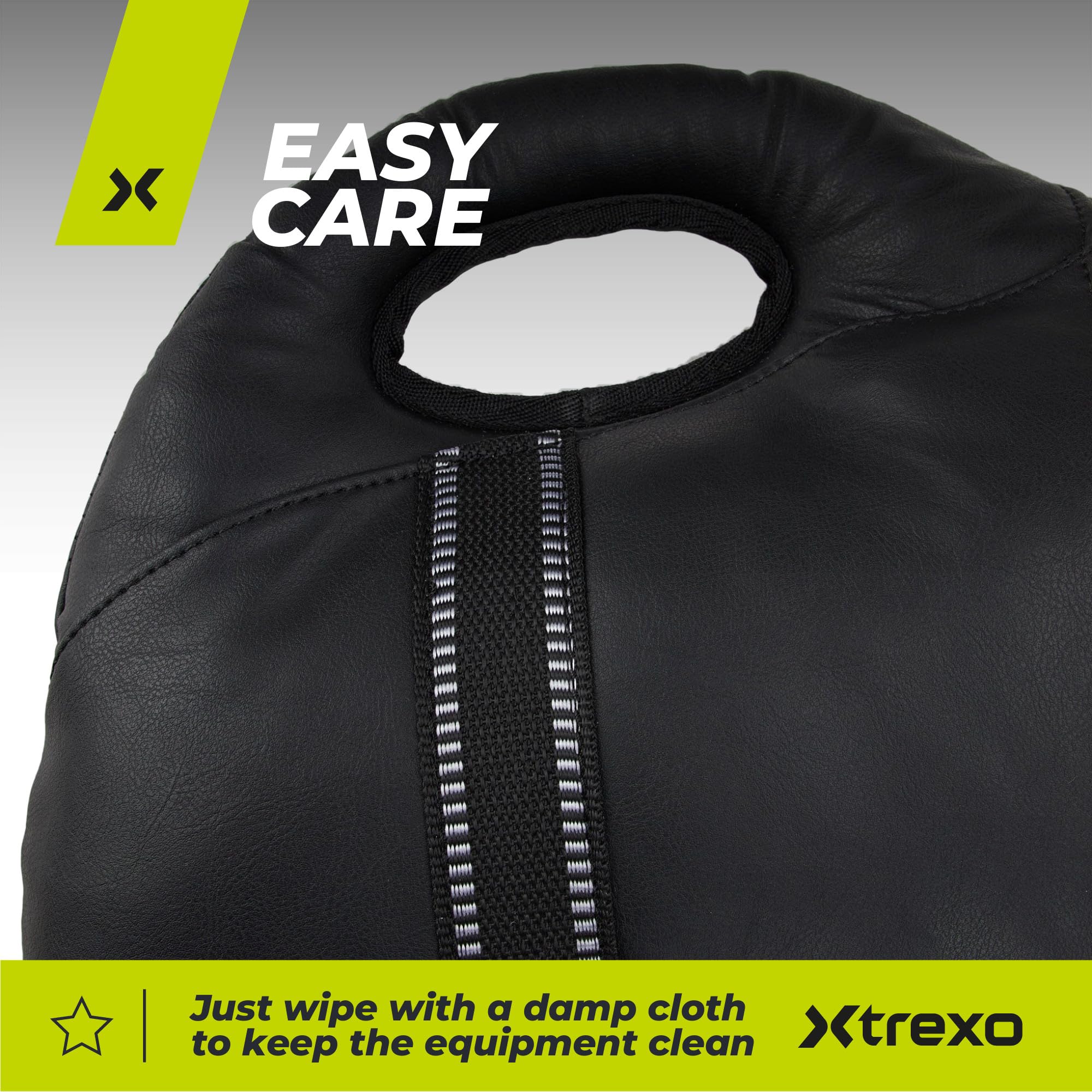 TREXO Bulgarian Exercise Bag 15 kg allenamento di forza fitness resistenza perfetta per casa e palestra borsa da allenamento in ecopelle PU 73 x 40 x 19 cm sacco di sabbia per allenamento fitness