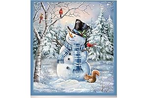 Collections Etc Winter Snowman and Woodland Creatures Kitchen Dishwasher Magnet