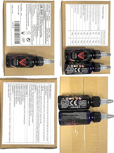 Miniatura 6 de BaodeLi Kit de tinta de tatuaje de 14 colores de 1.0 fl oz con pintura Microblade y tinta UV, juego de tinta dinámica para equipo de tatuaje y