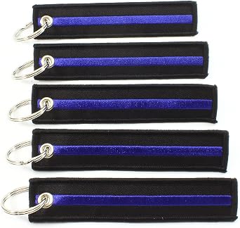 Rotary13B1 Thin Blue Line - Key Chains - 5pcs