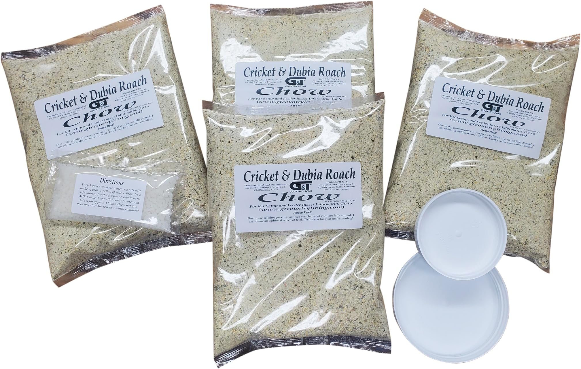 G&T Country Living Cricket and Dubia Roach Chow Kit 4