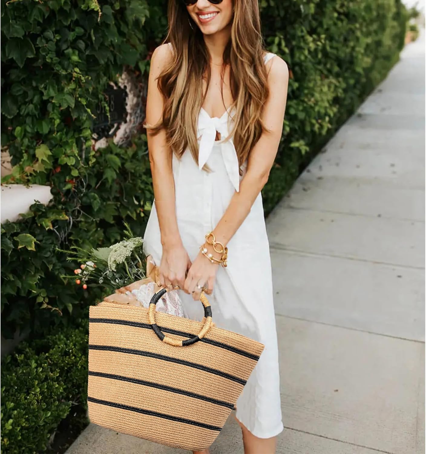 Beach Bags for Women Straw Tote Bag Review