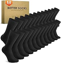 TUUHAW 6/12 Pairs Socks Men Women Cotton Sports Socks for Men