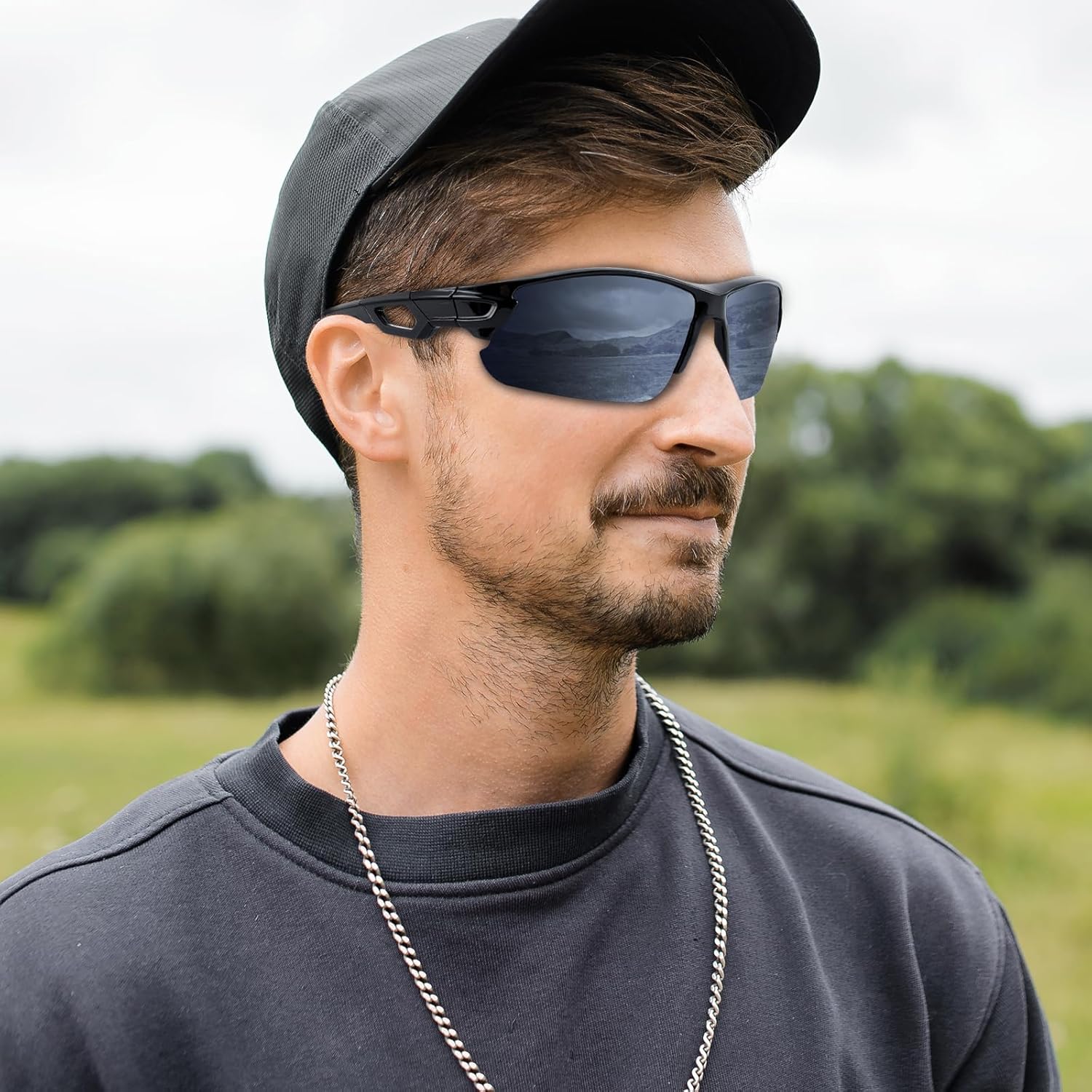 BEACOOL Polarized Sports Sunglasses for Men Women Running Baseball Cycling Driving Fishing Golf Motorcycle UV400 Sun Glasses