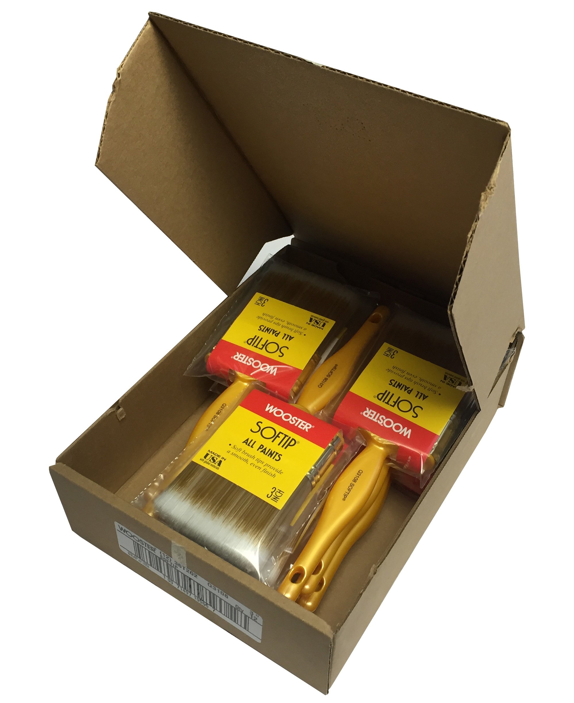 Wooster cepillo q3108 SOFTIP pincel, caso paquetes