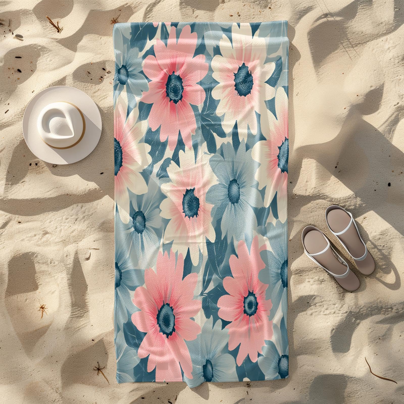 Grandi teli da spiaggia anti-sabbia, leggeri, morbidi e assorbenti, per viaggi, piscina, nuoto, bagno e campeggio. 175x190cm/69 x75