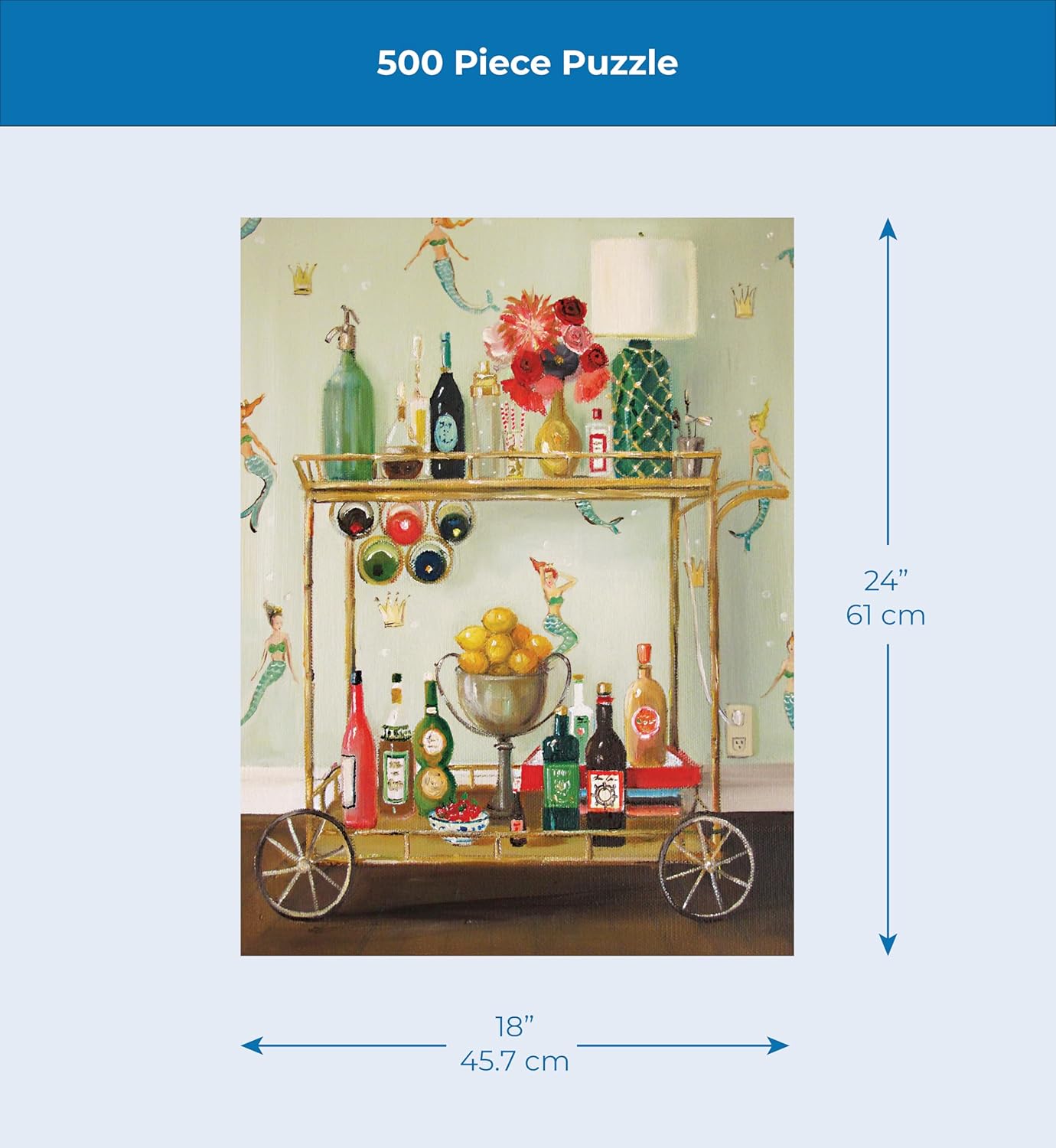 New York Puzzle Company - Janet Hill Barmaids - 500 Piece Jigsaw Puzzle for Family Game Nights by Janet Hill