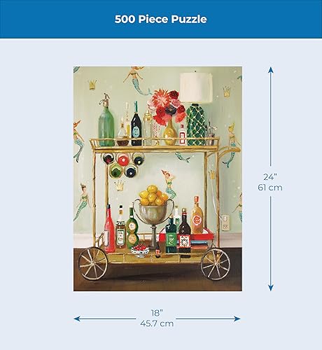 Miniatura 4 de New York Puzzle Company - Janet Hill Barmaids - Rompecabezas de 500 piezas para noches de juego familiares por Janet Hill Barmaids 500 Pieza,Pastel