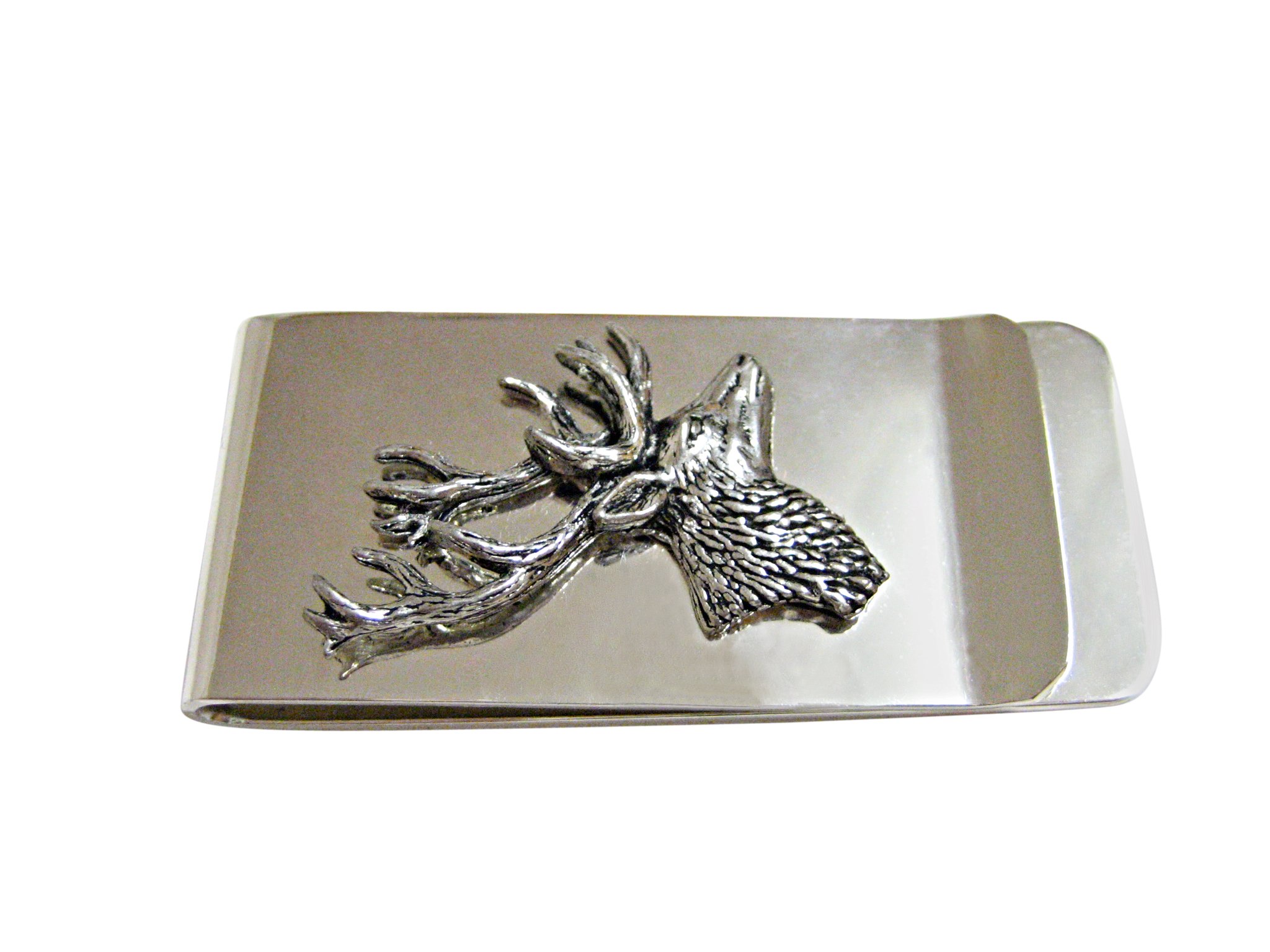 kiola designs Side Facing Stag Deer Head Money Clip, NA-picture-27