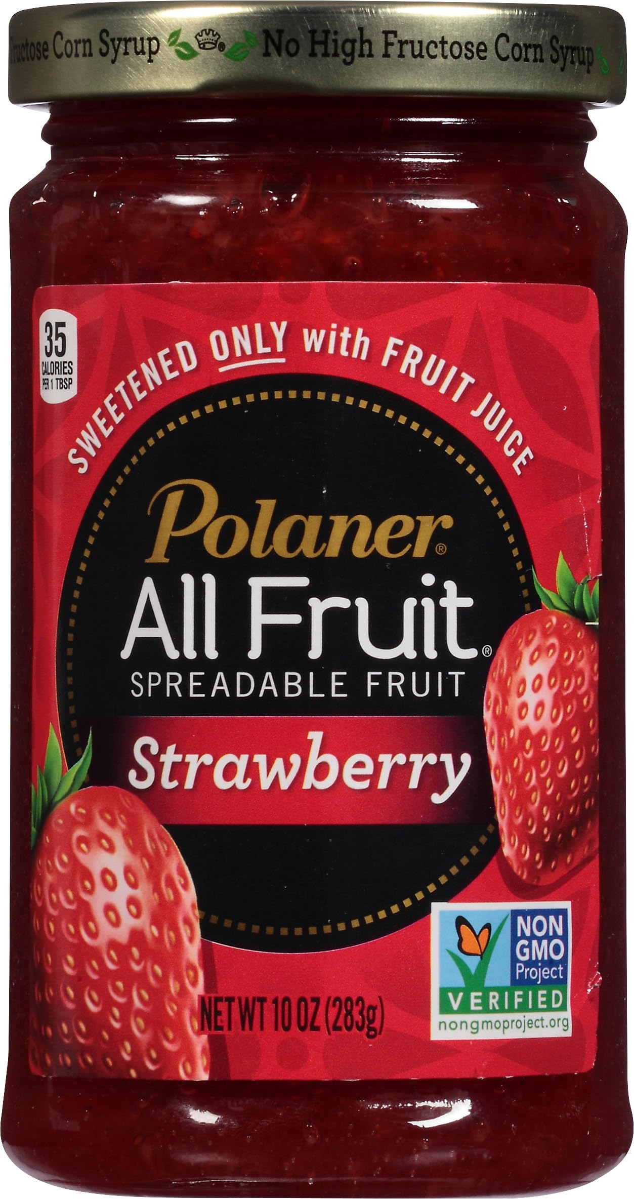 Polaner All Fruit Spreadable Fruit, Strawberry, 10 Ounce