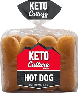 Keto Culture Hot Dog Bun 8ct