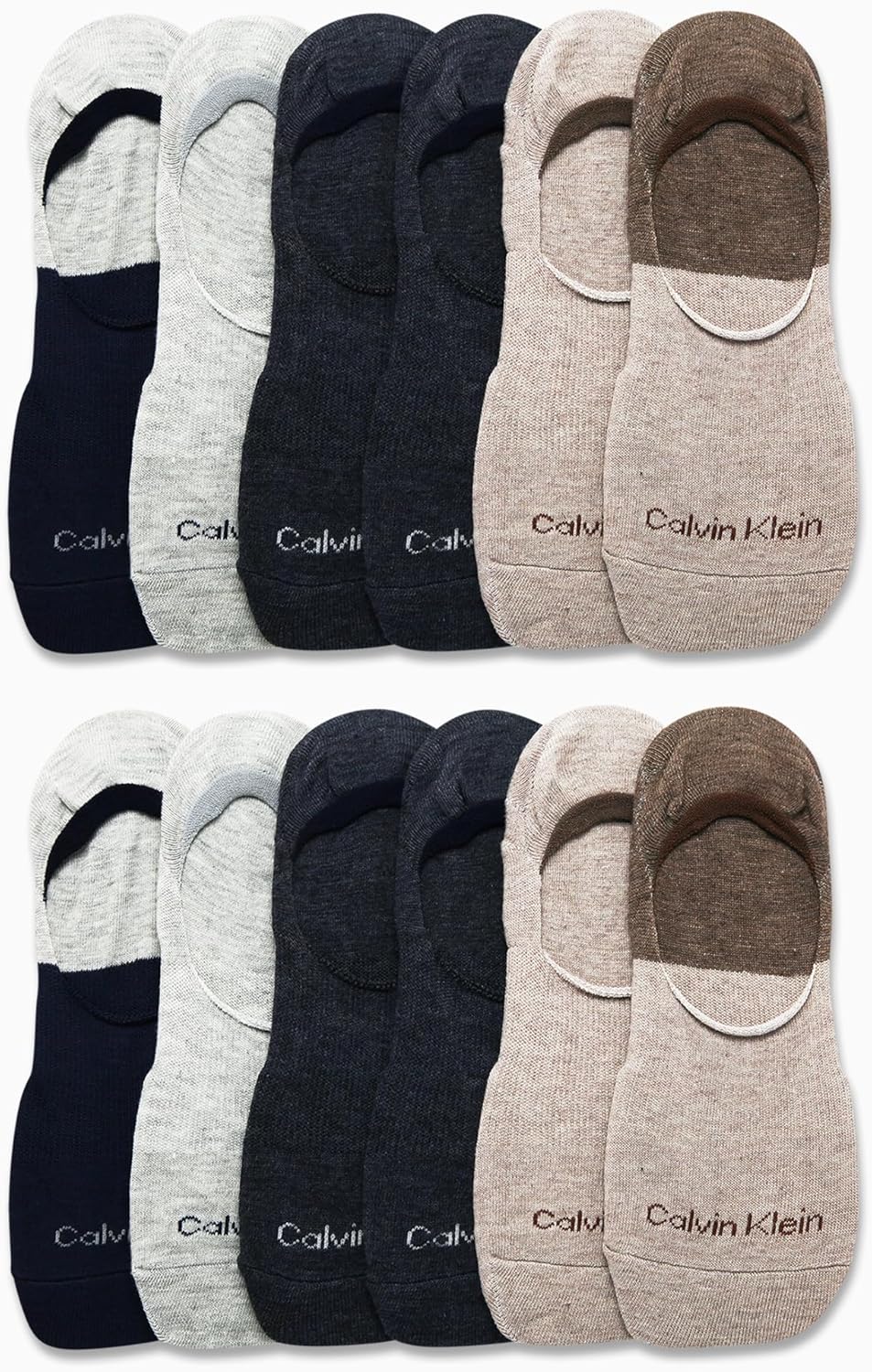 Calvin Klein Mens Liner Socks - 12 Pack Lightweight Performance Non Slip No Show Socks for Men - Athletic Shoe Sock Liners - Image 3