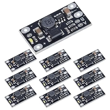 ANMBEST 10PCS Mini Boost Module 3.7V to 5V 8V 9V 12V Step Up Board with LED Indicator for Electronic DIY