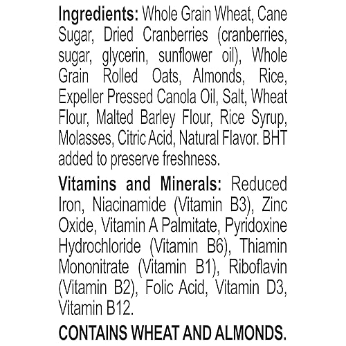 Miniatura 3 de Post Great Grains Cranberry Almond Crunch Cereal de grano entero de 14 onzas Caja
