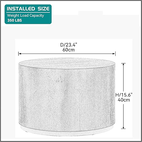 Miniatura 2 de kevinplus Mesa auxiliar negra y dorada, mesa auxiliar pequeña con borde dorado para sala de estar, mesa auxiliar redonda de madera para oficina,