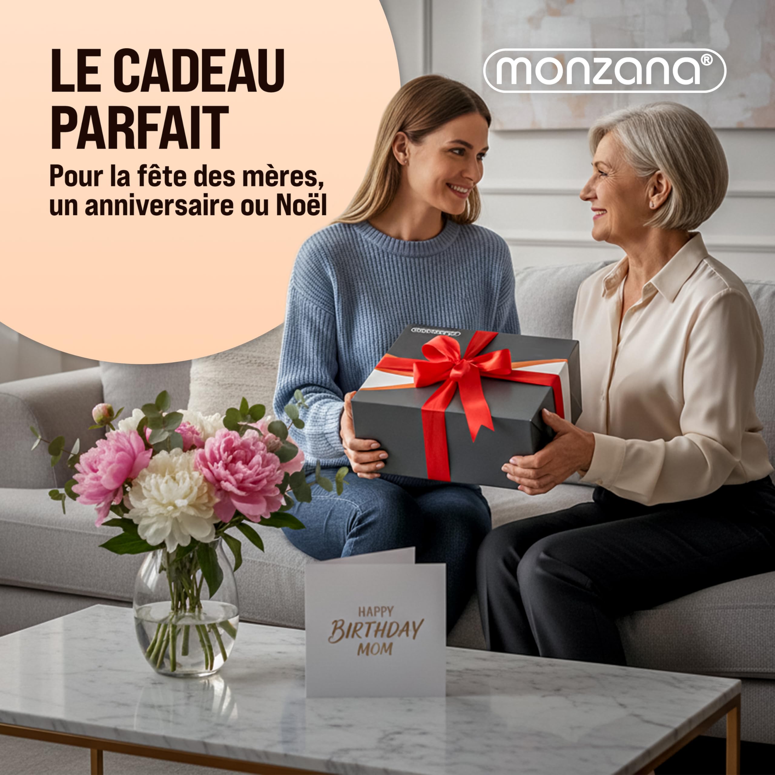 Monzana® Couverture chauffante 180x130cm 2 Places 120W 10 Niveaux de Chauffage minuteur Protection Anti-surchauffe surmatelas Chauffant électrique