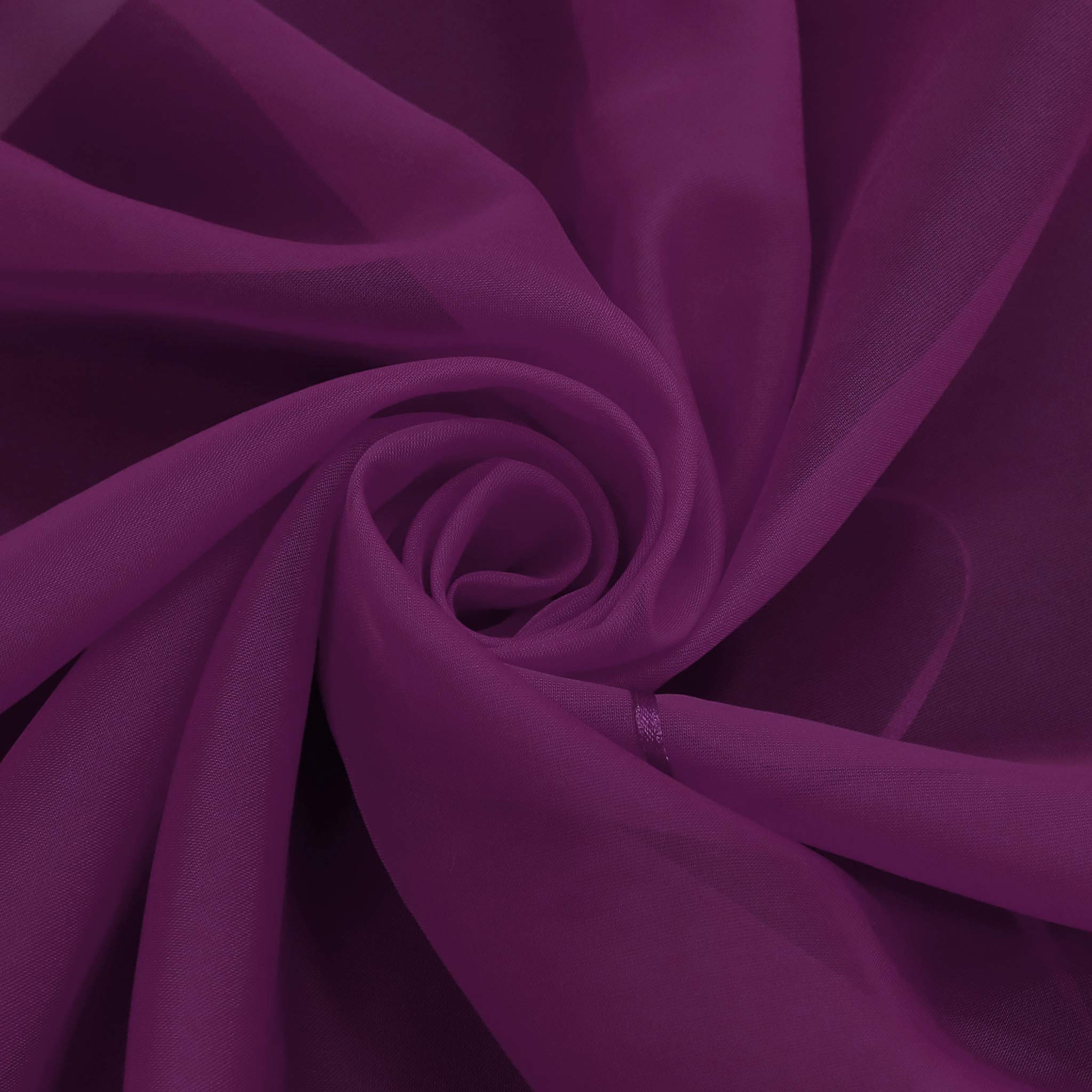 Tenda A Pacchetto Joyswahl Alexia In Voile Trasparente Con Passanti, 100% Poliestere, Rosa, 100x140 Cm