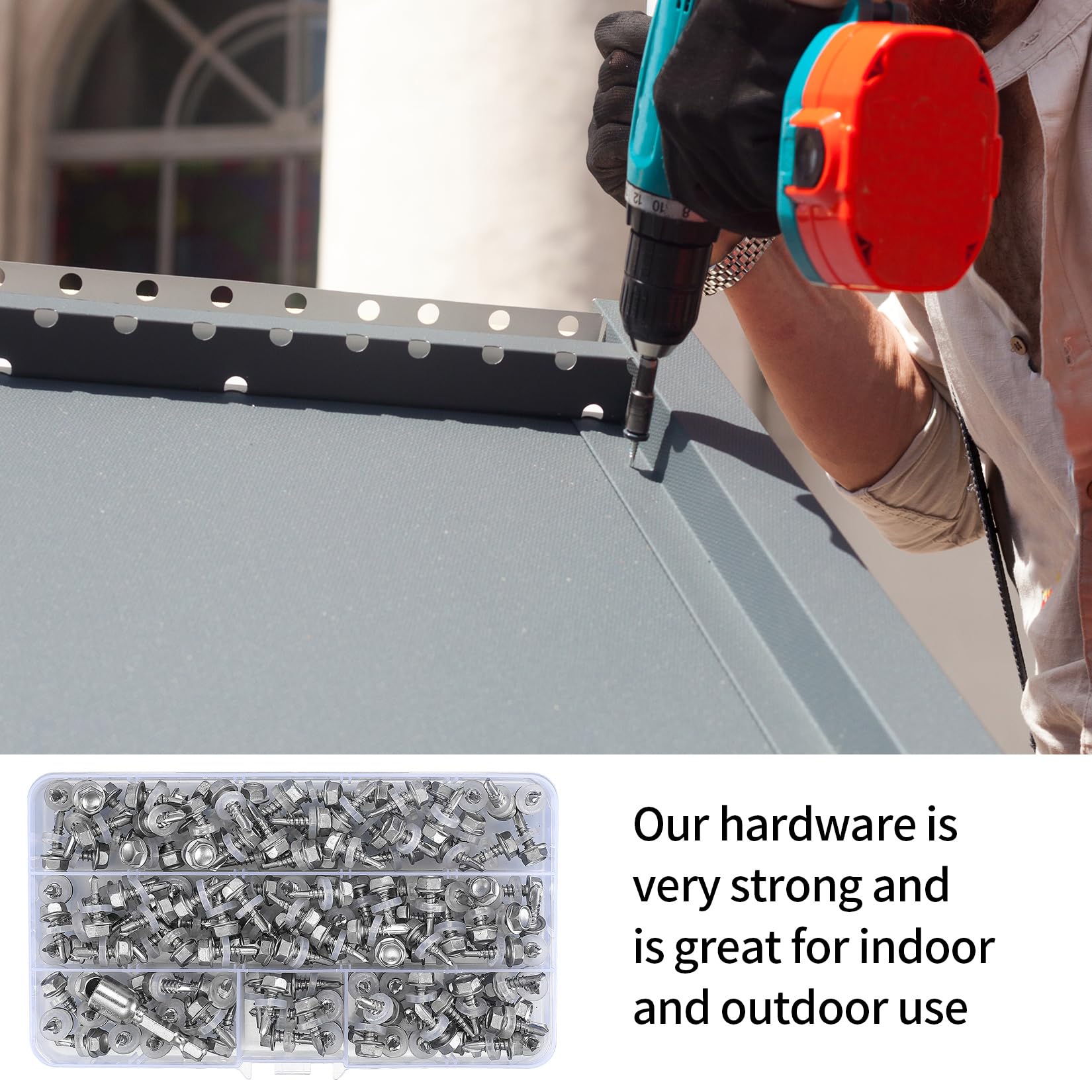 150 Viti Auto-foranti Acciaio Inox M4.2 - Set Per Lamiera, Legno E Metallo - Foto 10