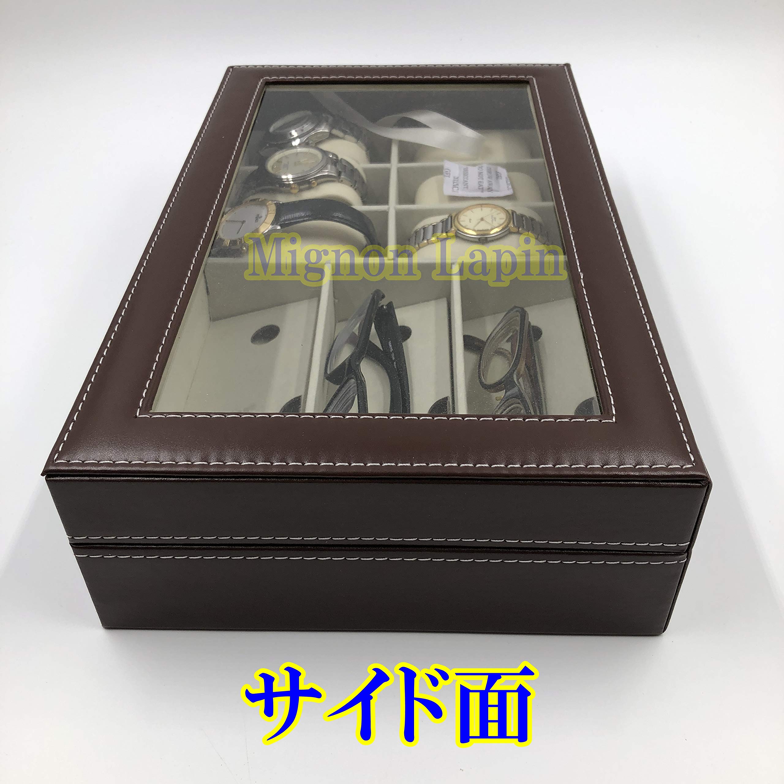 Amazon.co.jp: Mignon Lapin 腕時計 ＆ メガネケース 眼鏡 収納ケース
