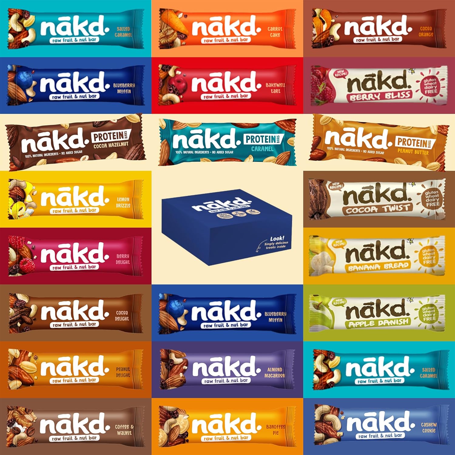 Nakd Bars Multipack 24 Nakd Fruit And Nut Bars 24 x 3045g. Breakfast