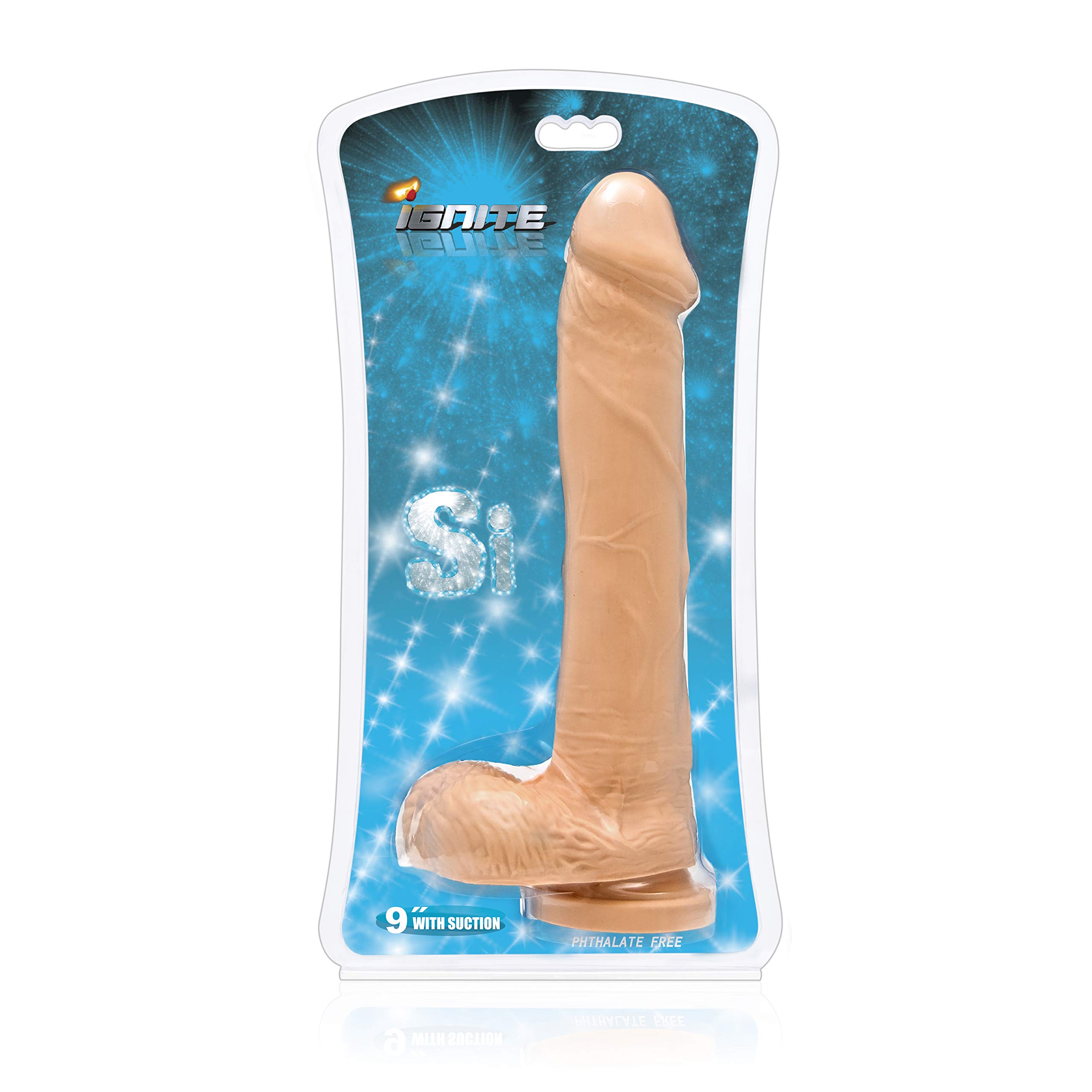 ignite 9 inch vibrating dildo with suction cup Ignite 10 inch Suction Cup Dildo Realistic Feel Life-Like Dong-Tan-Brown-Black