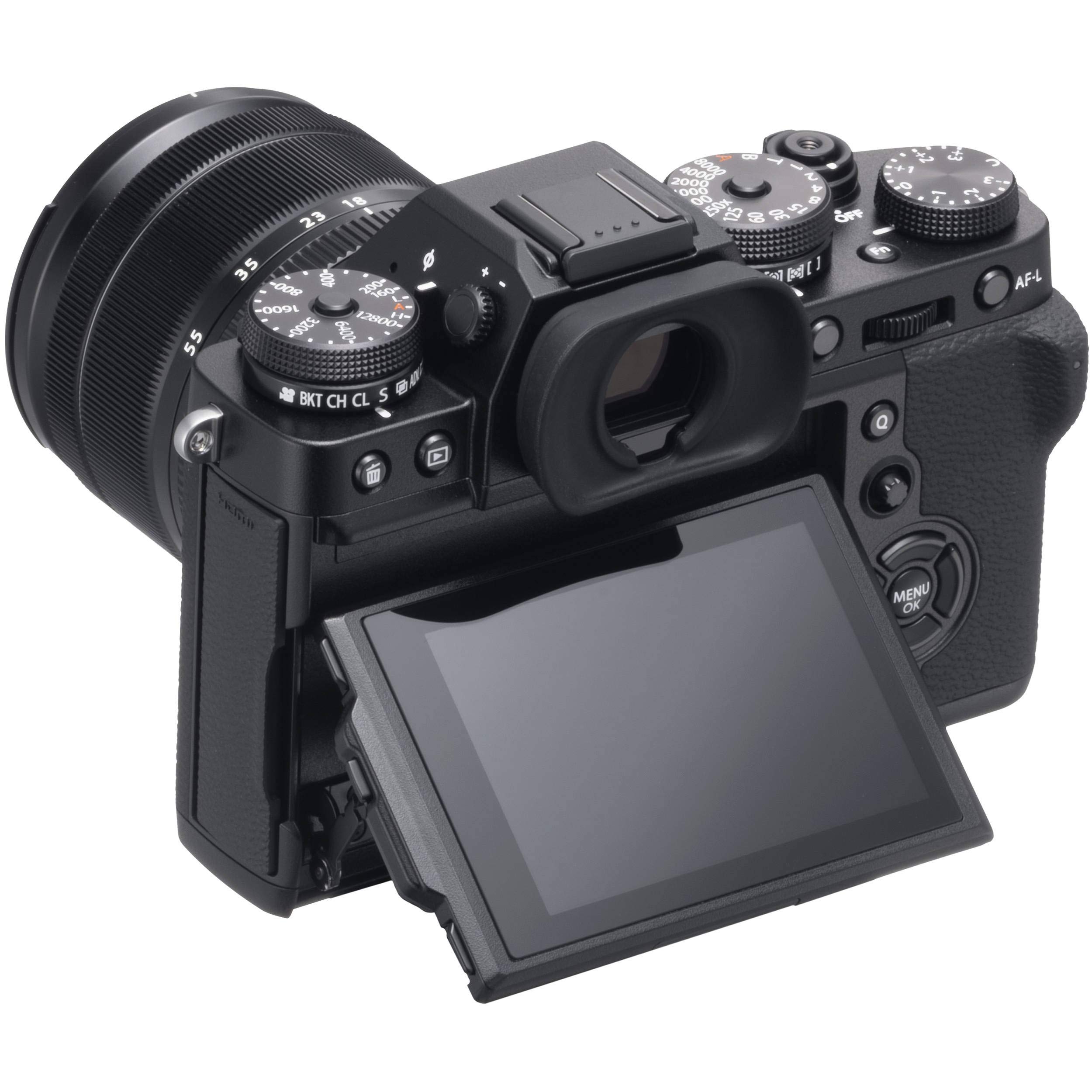 Fujifilm X-T3 Mirrorless Digital Camera w/XF18-55mm Lens Kit - Silver: Black w/ XF18-55 Lens Base