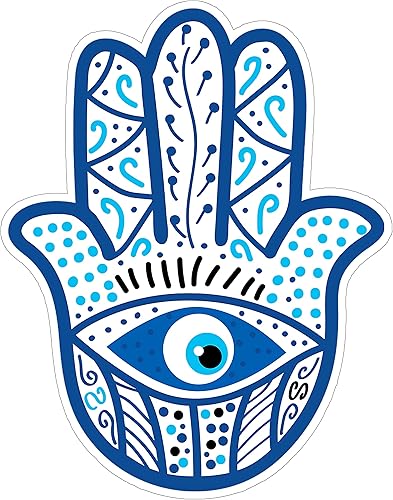 Adhesivo turco contra el mal de ojo de 4 pulgadas, amuleto de protección nazar, buena suerte, calcomanía de vinilo impermeable para laptop, botella