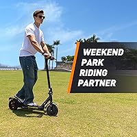 Vista 57 de Patinete eléctrico para adultos y niños grandes, alcance de 23/21 millas, velocidad máxima de 22/18 MPH, potente motor de 650/500/350 W, neumáticos