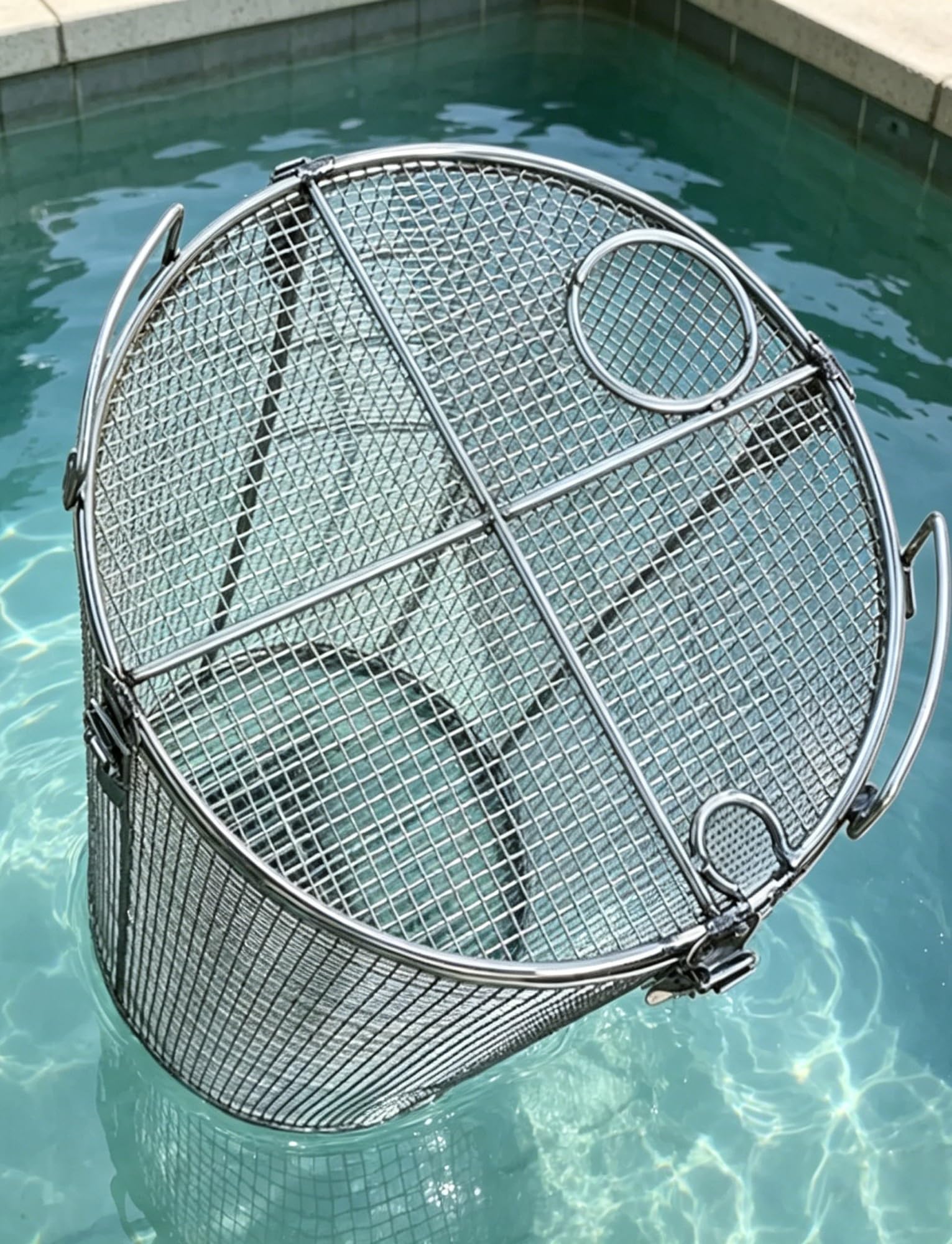 Cubierta de protección para bomba de estanque con filtro biológico integrado