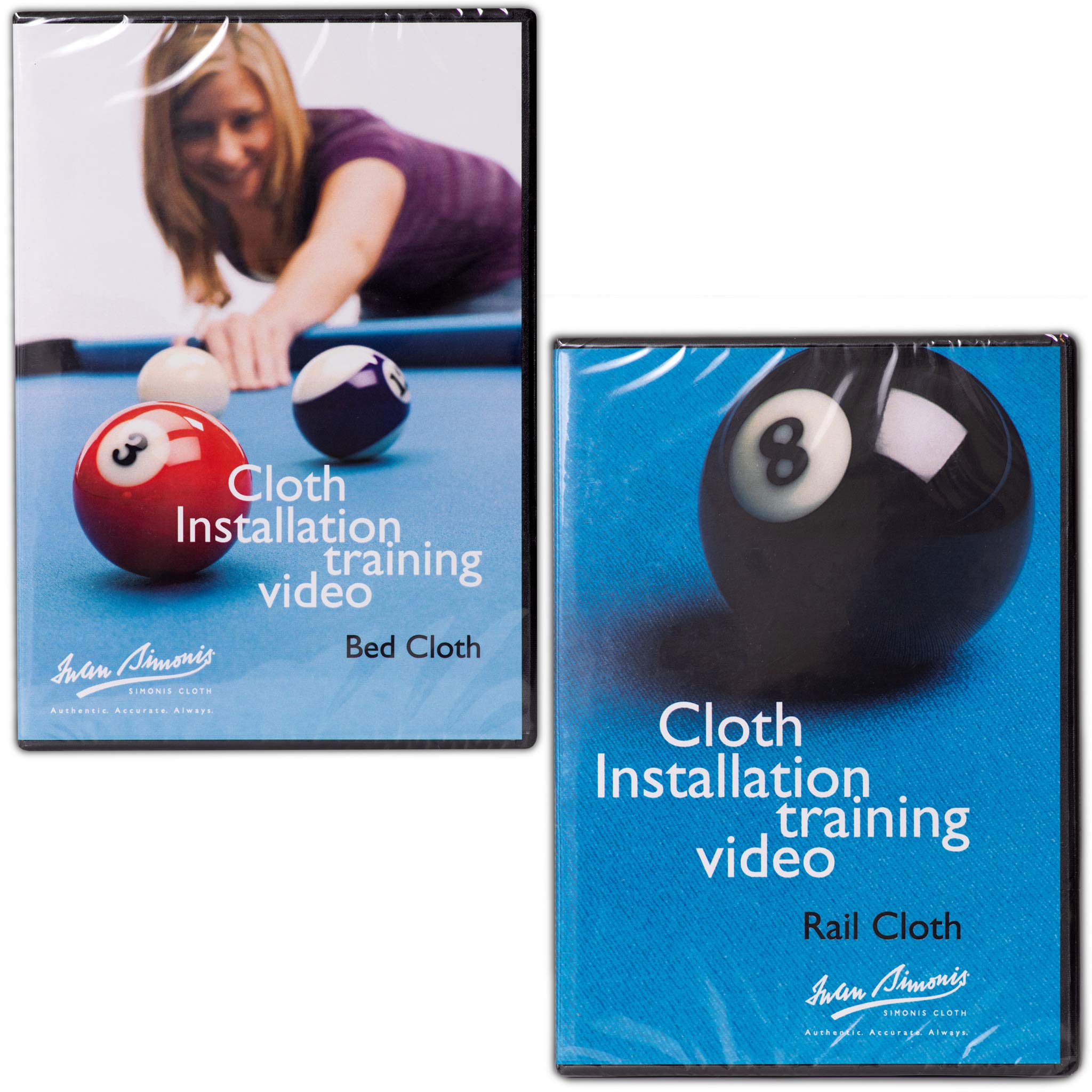Iwan Simonis Billiard Pool Table Cloth Installation Training DVD (2 DVDs Bed & Rail Cloth)