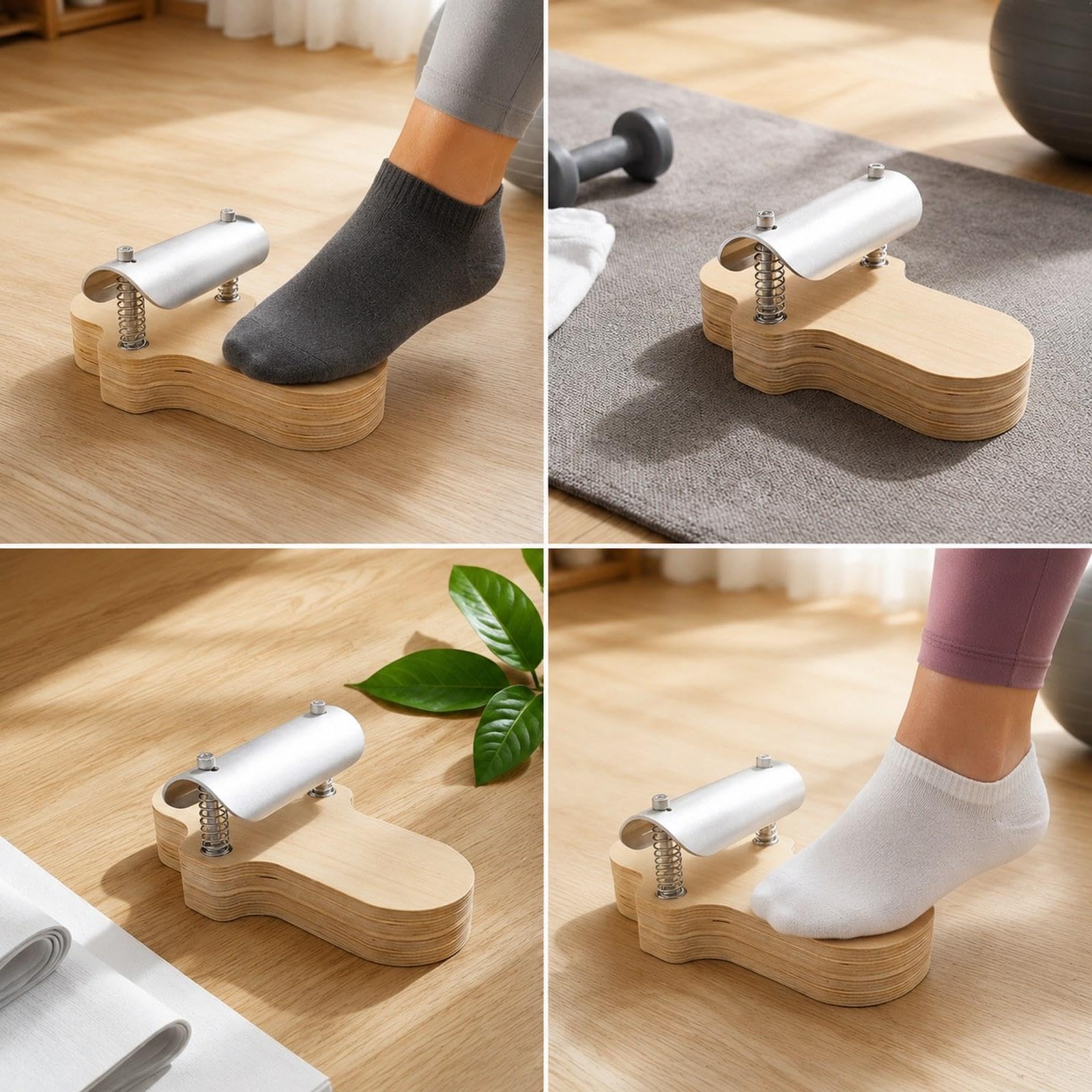 TISHITA de Pies de Pilates, Soporte Portátil para El Arco Del Pie, Ideal para Gimnasio, Viajes Y Fitness.