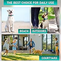 Vista 5 de Collar de perro ajustable con código QR identificación adjunta, fabricado en Estados Unidos, collar de perro resistente al agua con hebilla