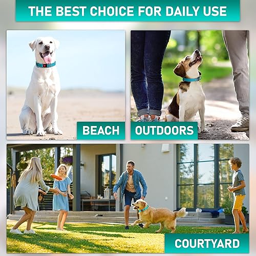 Miniatura 5 de Collar de perro ajustable con código QR identificación adjunta, fabricado en Estados Unidos, collar de perro resistente al agua con hebilla de