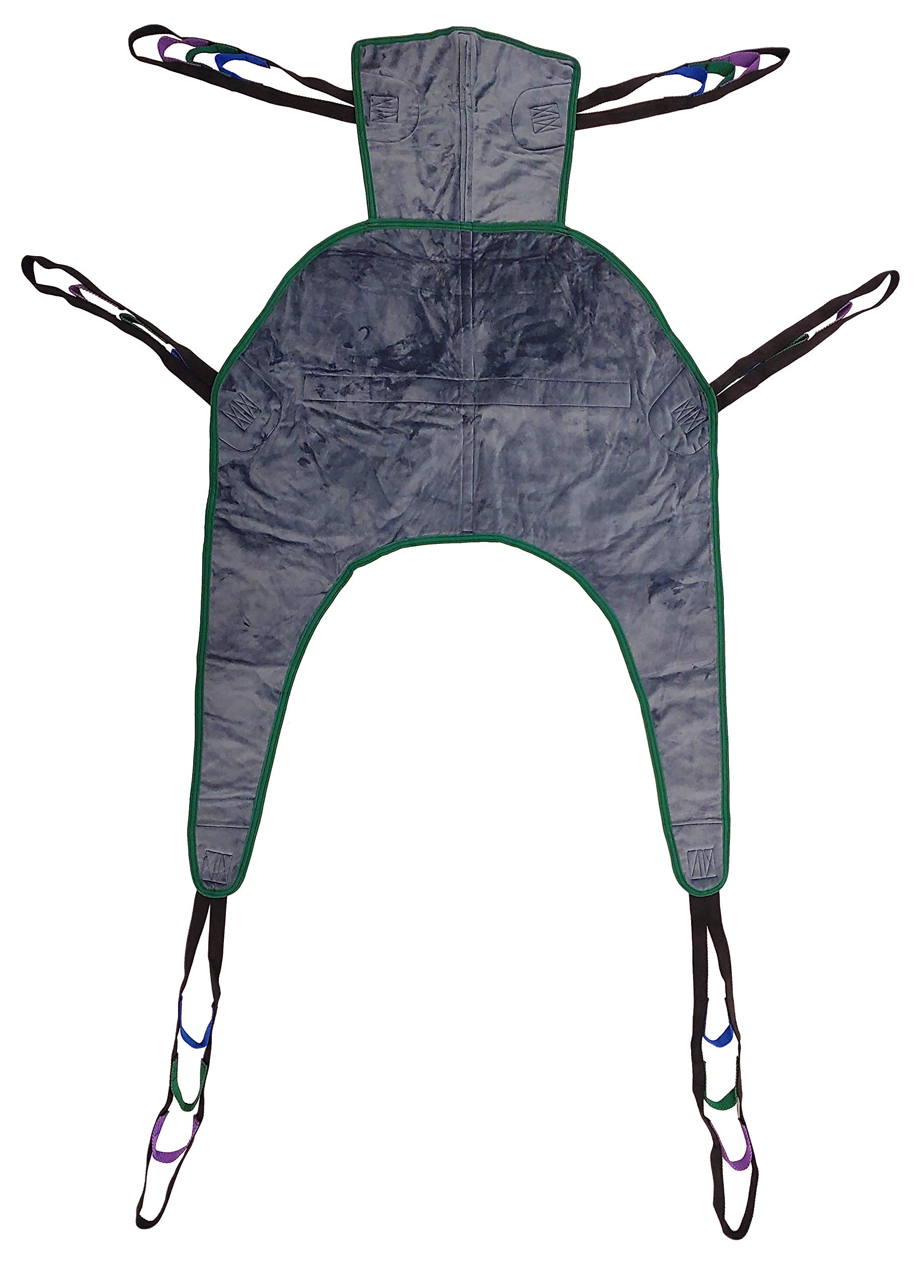 TuffcareUniversal Divided Leg Patient Lift Sling (Large w/Headrest) Compatible with Hoyer, Invacare, McKesson, Drive, Lumex, Medline, Joerns and Other Patient Lifts, Solid Fabric Polyester