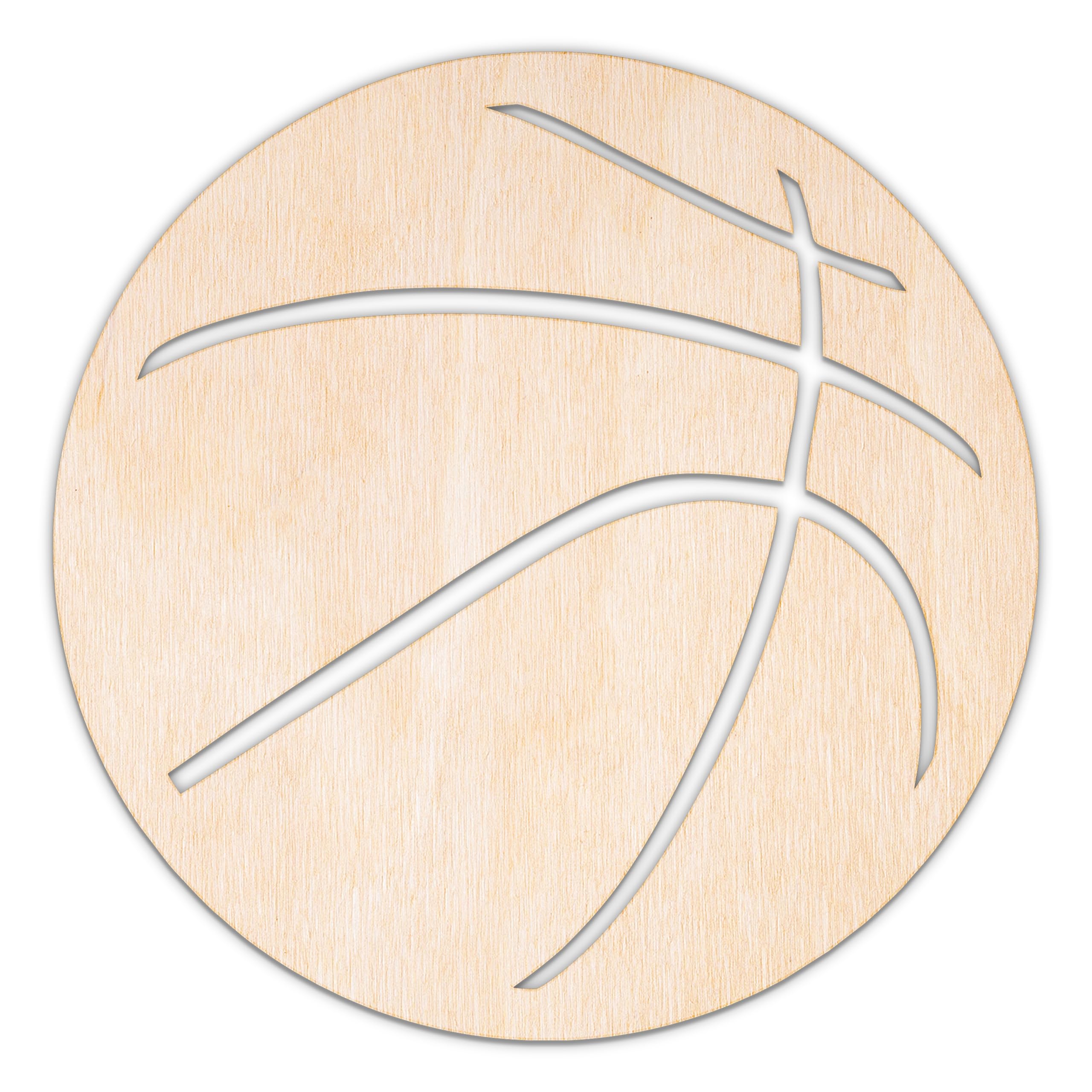Creative Deco Personalised Wooden Plywood/MDF Cutout Shape Hobby | Ball | Size 5-60cm | 3mm Thickness | Laser Cut Wall Decoration Decoupage