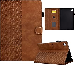 Dabaca Lenovo Tab M10 Plus 10.6 Inch 3rd Gen 2022 Case, Premium PU Leather Shockproof Wallet Stand Folio Cover with [Pen Holder] [Kickstand] [Card Slots] for Lenovo Tab M10 Plus 10.6" Case - Brown