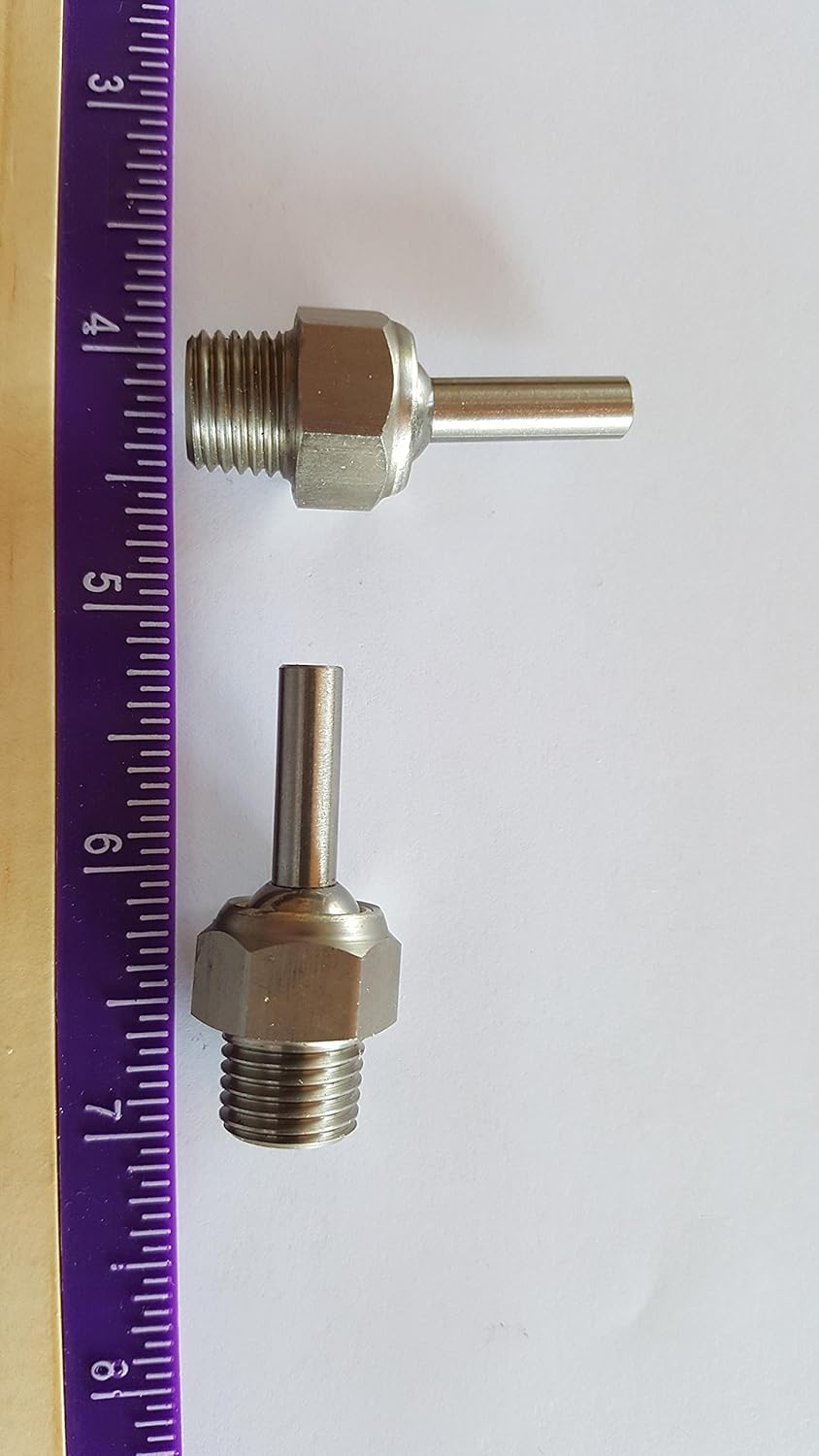 (pkg of 5) Screw in Bolt Type Coolant Nozzle 1/4 NPT X 20 mm Tube Length