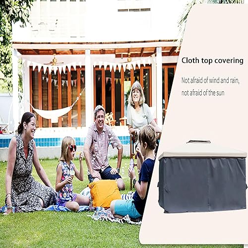 Miniatura 6 de Cortinas de repuesto de 10 x 10 pies, 4 paneles de paredes laterales para patio, jardín, patio, gris, solo cortinas