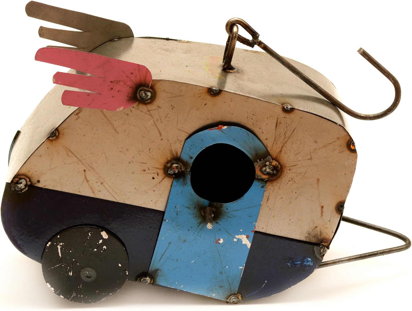 Rustic Arrow Multicolored Travel Trailer Birdhouse, Multi